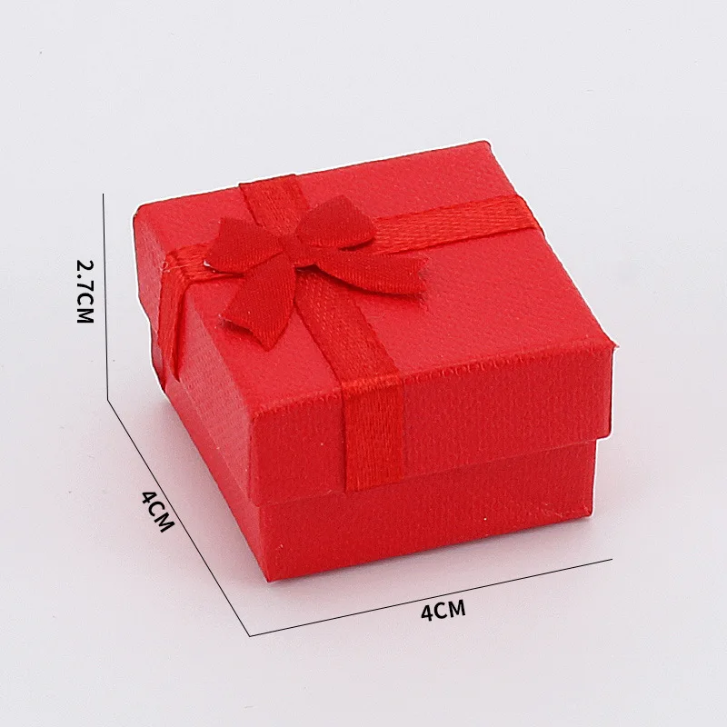 Cloud 4*4 Heaven and Earth Cover Jewelry Box Ring Earrings Box White Inner Core Sponge Jewelry Box