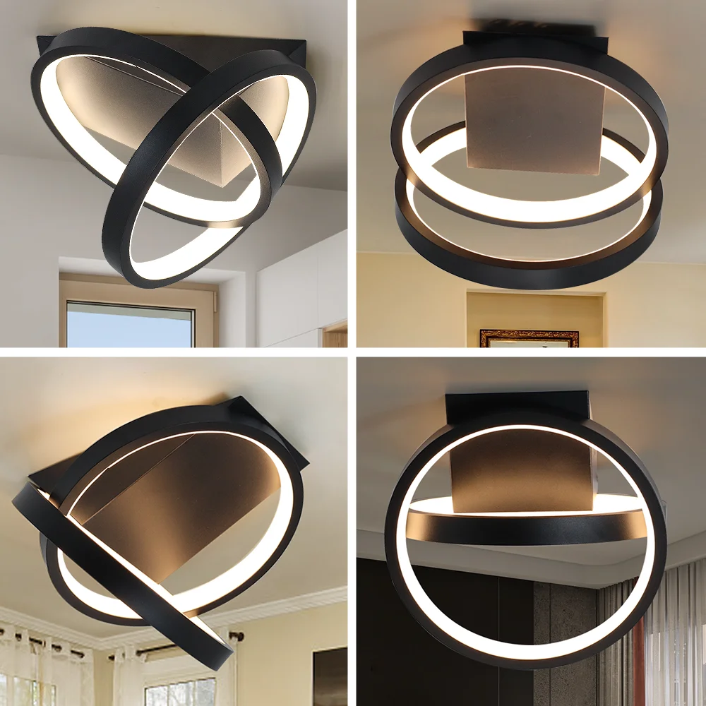 

Modern LED Ceiling Light, 1 Rings Circle Ceiling Lamps , Light Fixtures, for Living Room Dining Room Bedroom