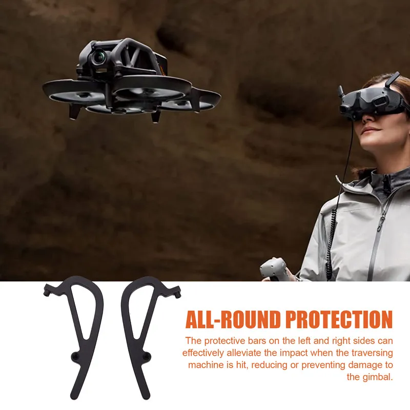 Para Dji Avata 2 barra de protección de cardán Drone cardán parachoques lente de cardán accesorios de parachoques funda protectora inferior