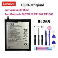 100% Original 3000mAh BL265 Battery For Lenovo XT1662  Motorola MOTO M  XT1663 Mobile Phone Batteries Bateria