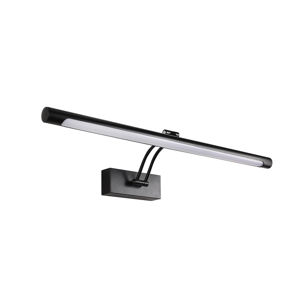 Hardwired LED Bathroom Wall Light 40-100cm 8-20W Warm/Cool Light Aluminum Plastic Moisture Resistant Black/White Free Shipping