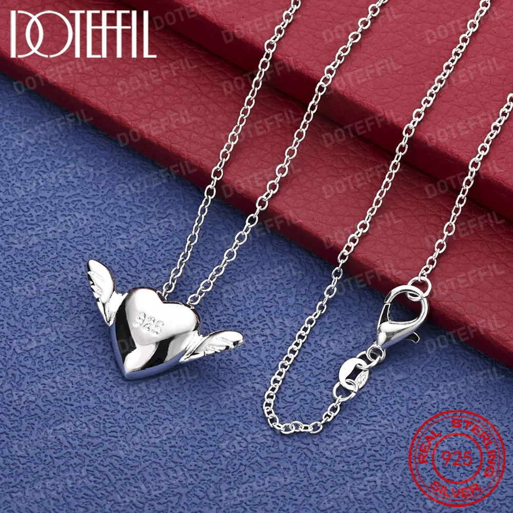 

Ожерелье с подвеской в форме сердца из стерлингового серебра 925 пробы для женщин, свадебное, помолвочное, вечерние, ювелирное изделие, подарок