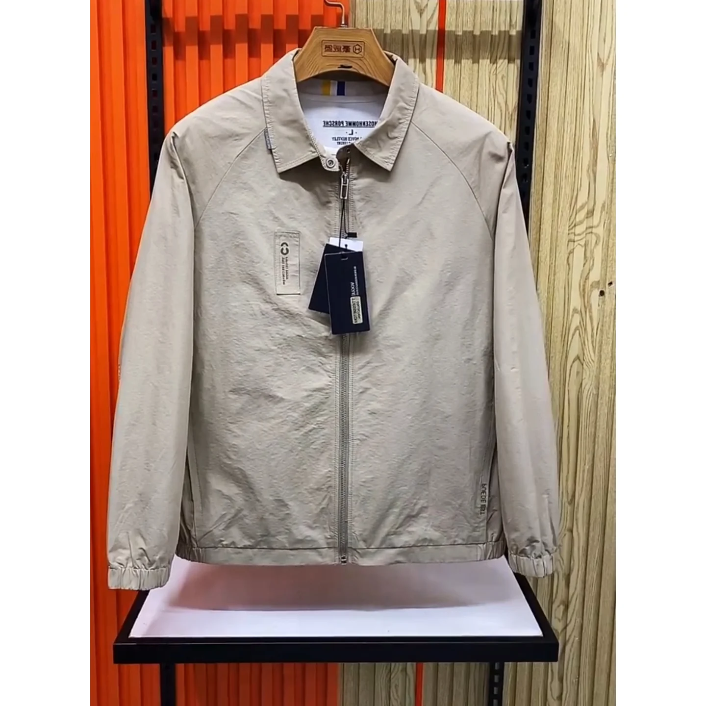 

Faionable Slim Fit Мужская куртка Осень-зима с отложным воротником Удобная универсальная крутая трендовая верхняя одежда для молодежи