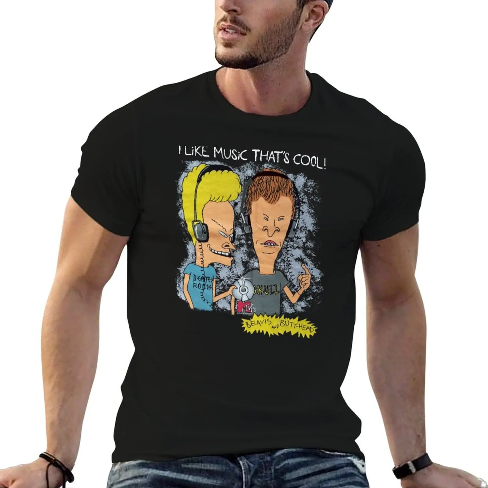 

beavis and butthead T-Shirt t shirts cotton 100% t shirt man plain man t shirt graphic T-Shirt