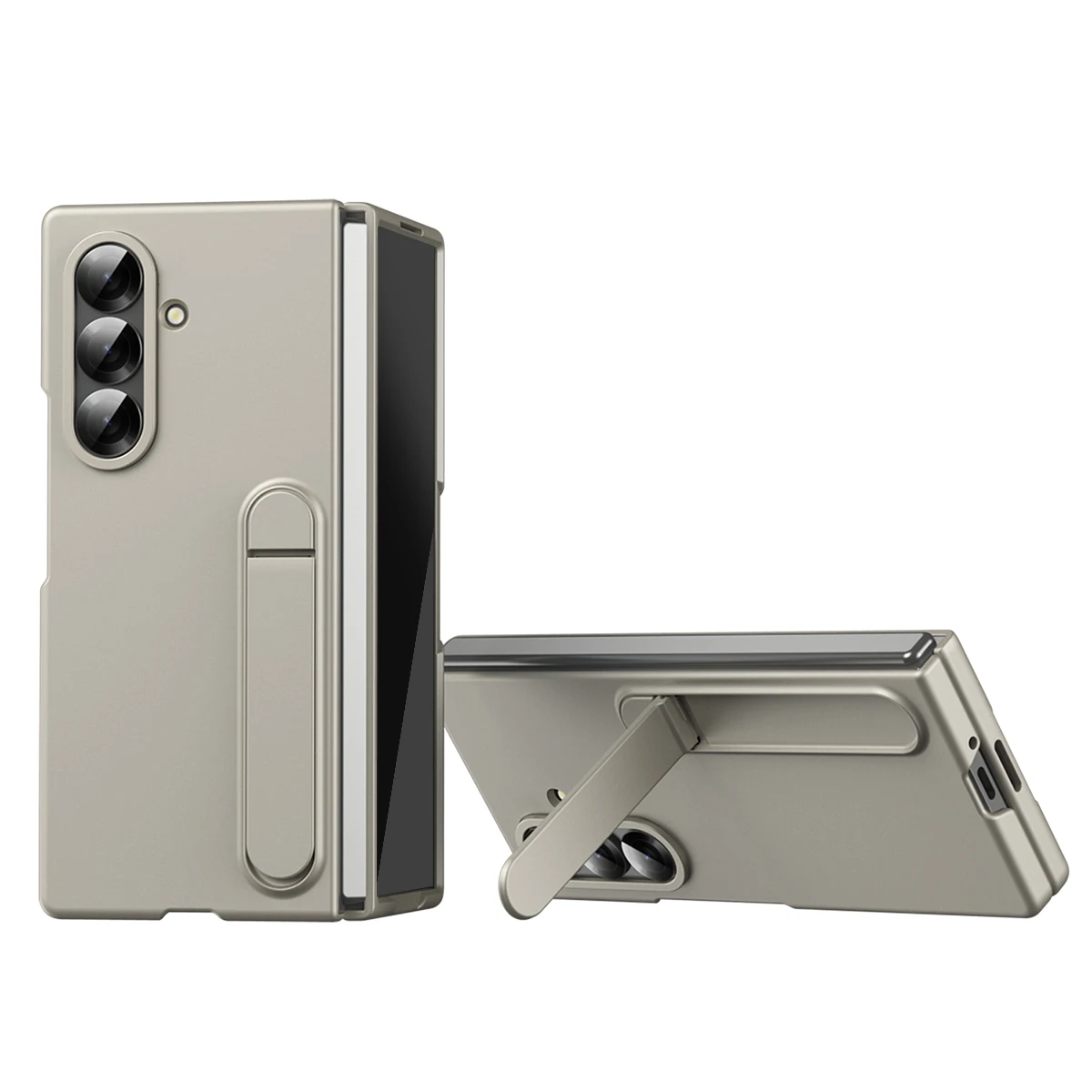 For Samsung Galaxy Z Fold 7 6 5 4 3 Case Matte Hard PC With Stand Protective Back Cover For Samsung Z Fold7 Fold6 Fold5 Shell