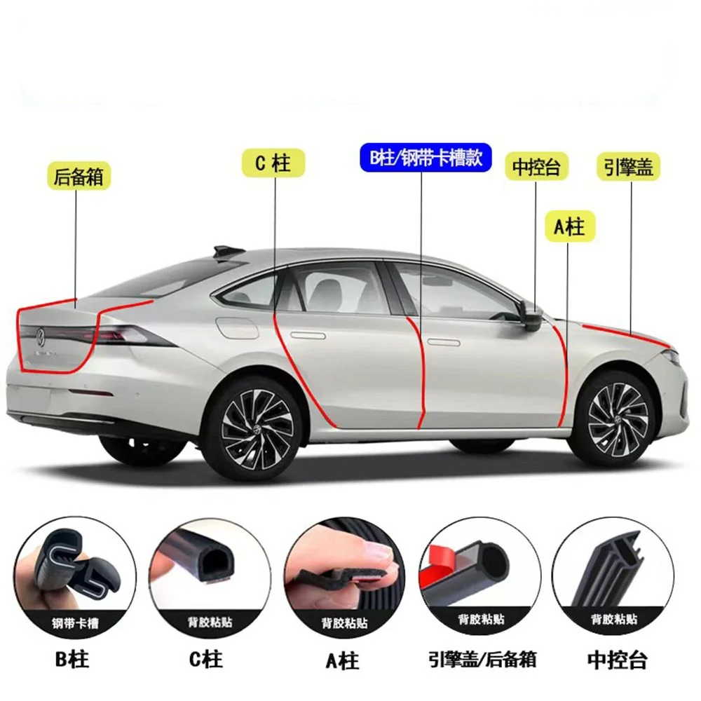 

For Chery iCAR V27 Special Car Door Installation With Sealing Strip Sound Insulation Strip AB-pillar Slot Center Console Modifi
