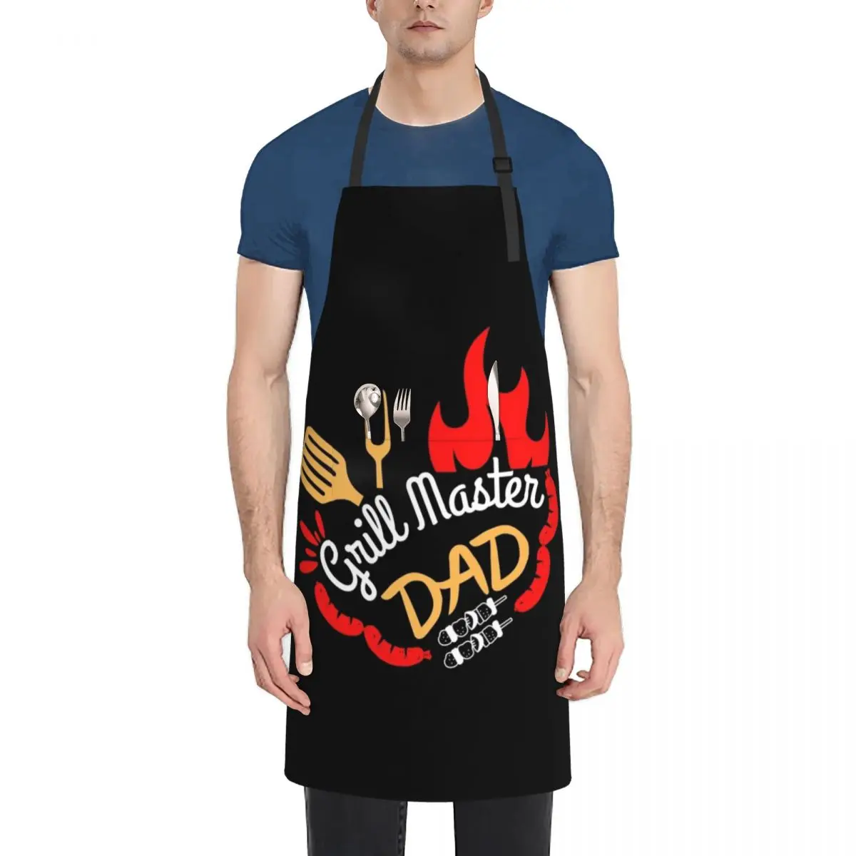 

Grill Master Dad Apron Chef Uniform Woman Custom Professional Barber Kitchen For Women Apron