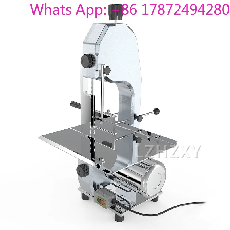 Electric Meat Saw Machine 220v Small Desktop Stainless Steel Cutting Maker Kitchen Chopper Food-Grade Spare Rib Cutting
