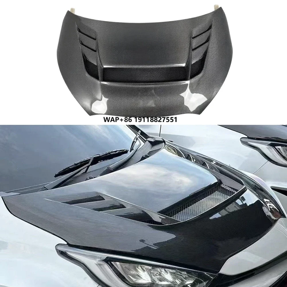 

For GR YARIS GXPA16 V Style Carbon Fiber Front Bonnet Engine Hood