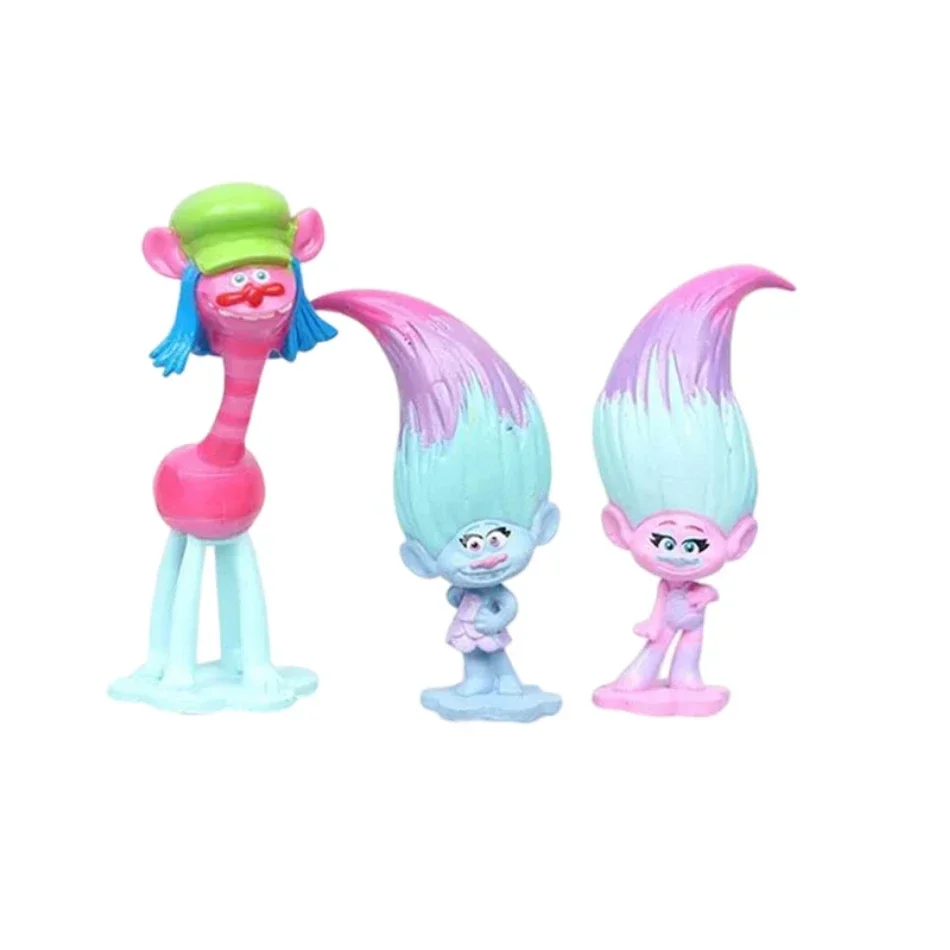 12pcs/Set Trolls Branch Critter Skitter Figures Trolls PVC Action Figure Toy Cartoon Character Gifts. view 5