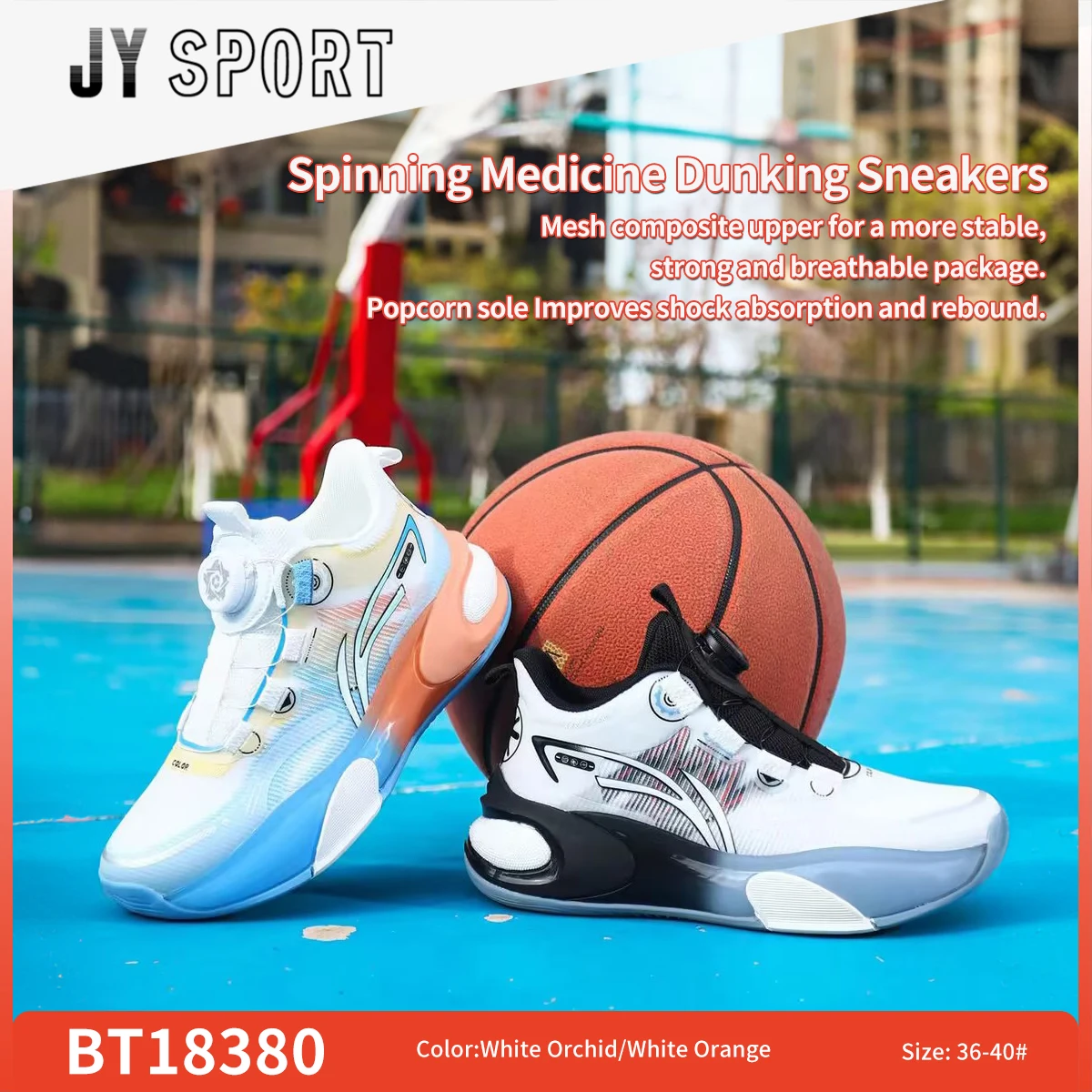 

Junior Basketball Shoes Breathable Comfortable Heighten Basketball Shoes Shock Absorption, Grip and Abrasion Resistant Sneakers