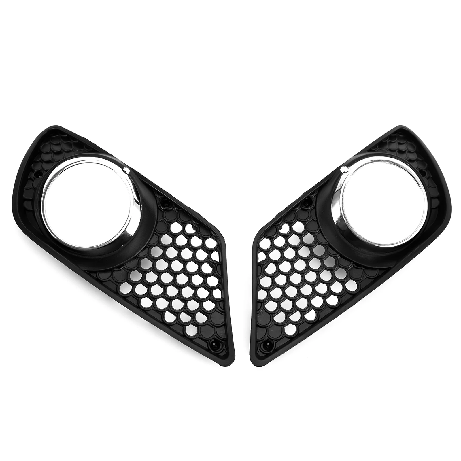 Pair Black Front Bumper Fog Light Grill Set For Mercedes Benz C-Class W204 2008-2010 Car Accessories view 2