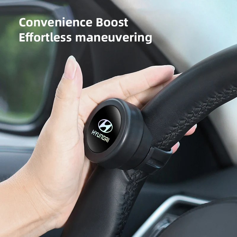 عجلة توجيه سيارة الداعم 360 درجة دوران عجلة القيادة مقبض الكرة توفير العمالة تحكم يد واحدة لشركة هيونداي جينيسيس N-LINE #1