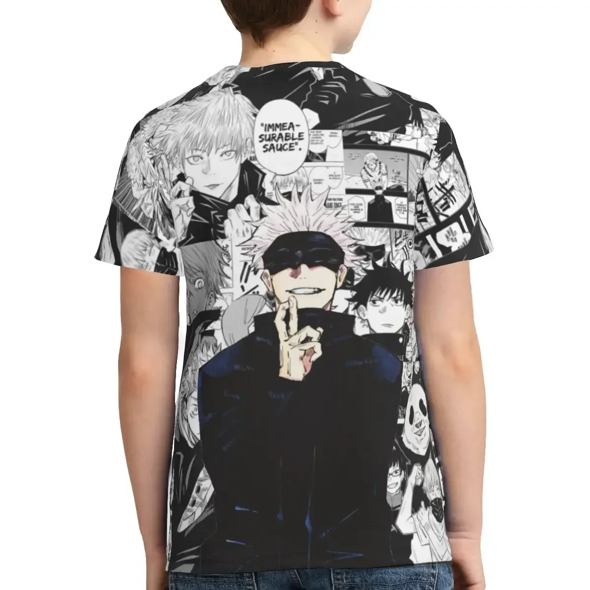 Anime Jujutsu Kaisen T Shirt- Short Sleeve Crew Neck Soft Fitted Tee Shirts for Teen Girl &