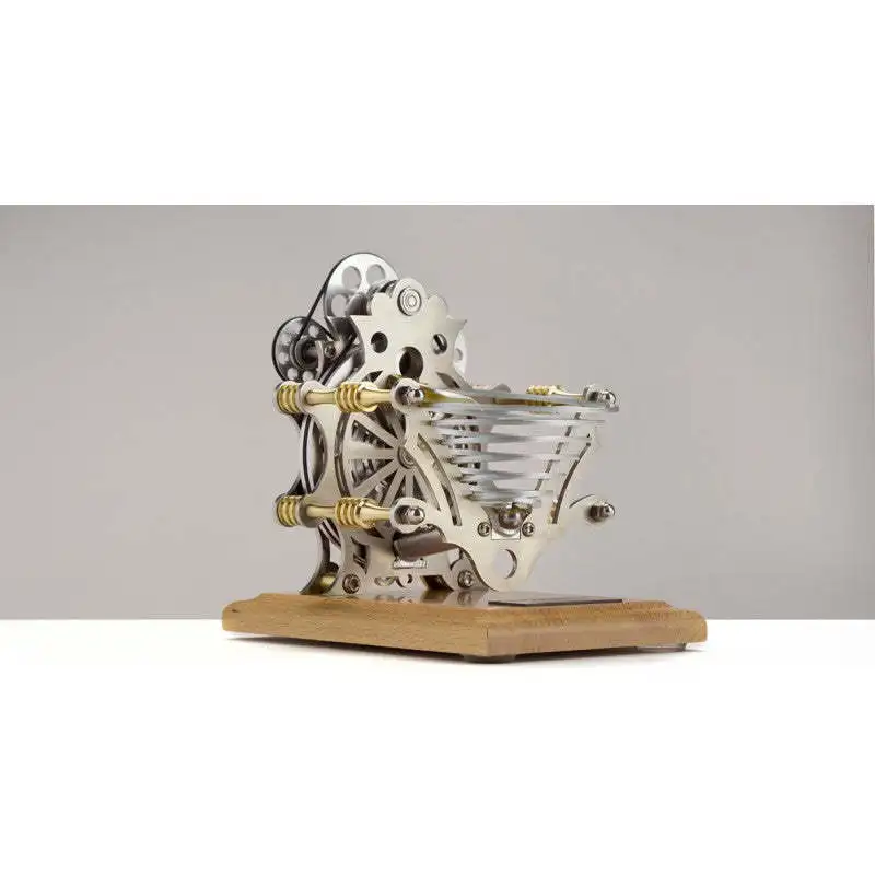 Engine model, movable engine DIY retro steam full metal toy high-end gift