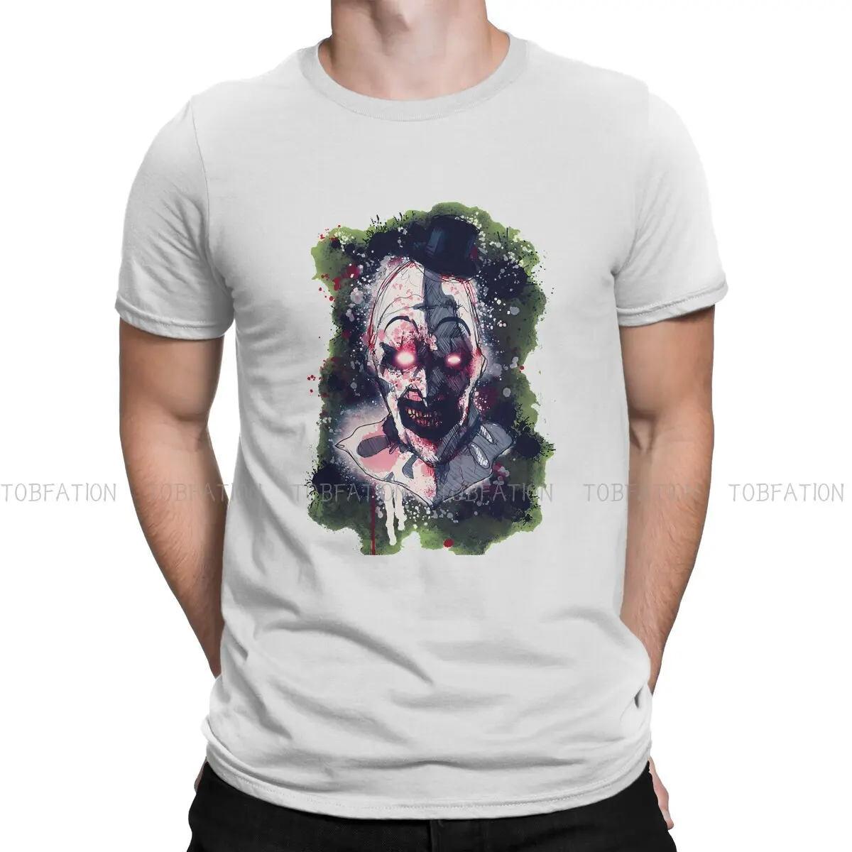 Terrifier Horror Films Pure Cotton TShirt Funny Gifts For Clown Gift For Fans Classic T Shirt Leisure Men Tee Shirt Printing