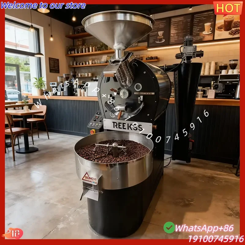 CE Energy Saving Commercial 3kg 5kg 6kg 12kg Coffee Roaster Programmable Electric Coffee Bean Roasting Machine for Coffee