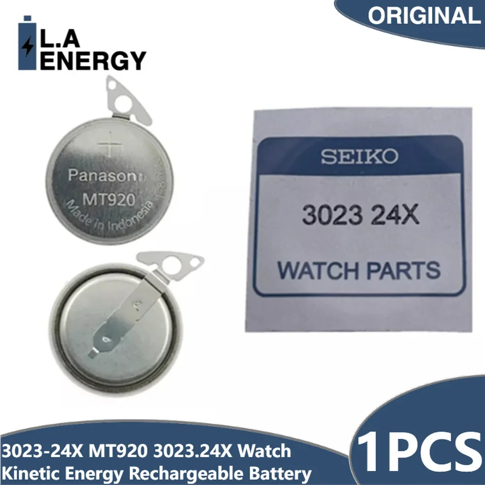 1PCS 3023 24X MT920 3023.24X Seiko Watch Kinetic Energy Rechargeable Battery capacitor SEIKO 5J21 5J22 5J32 5S21 5S22 7D46