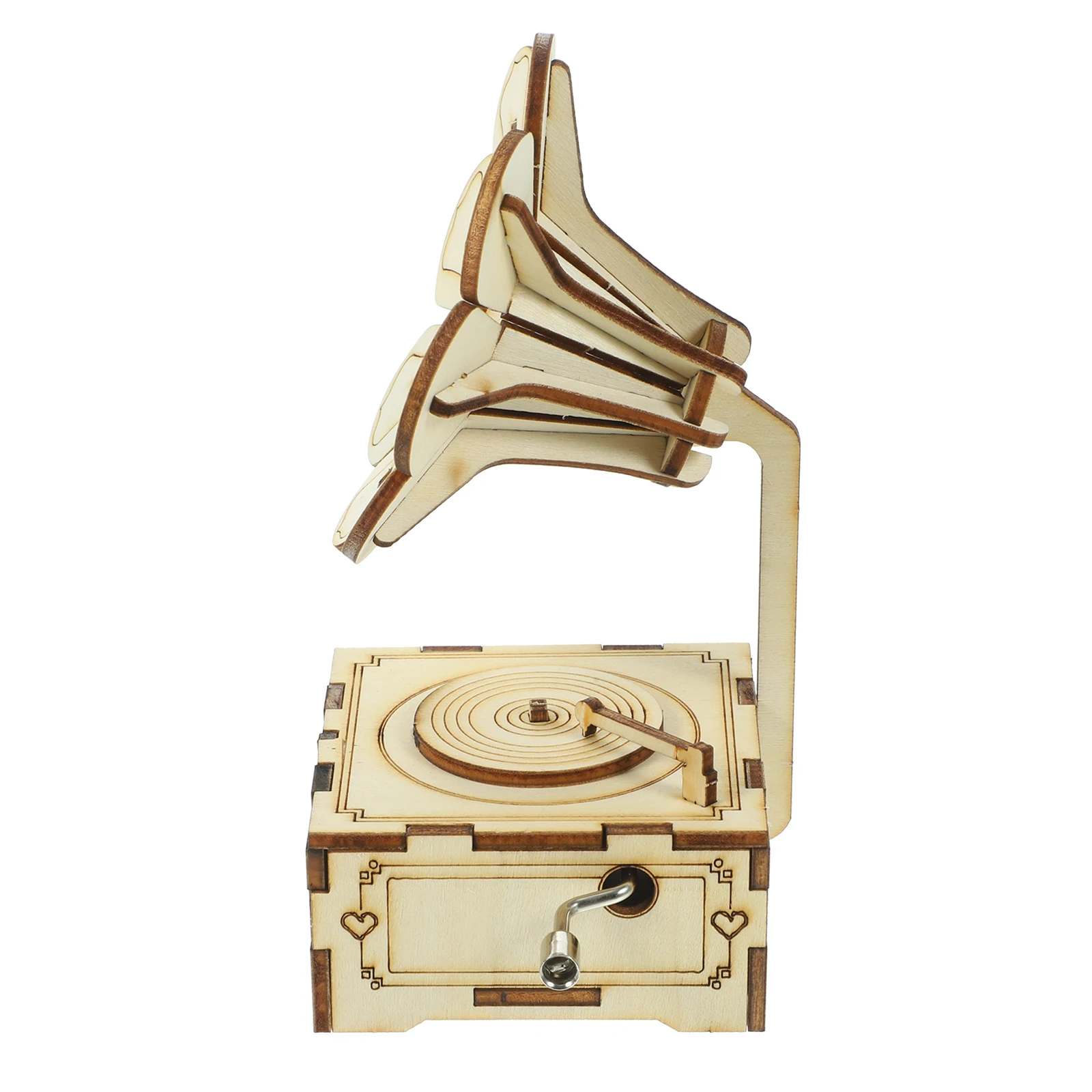 

Box Decorative Diy Wooden Hand Cranked Desktop Ornament For Home Office Crafts Hand Cranked Music Box Party Table Decor