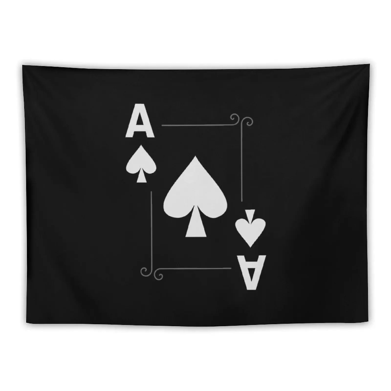 

Ace of Spades poker Tapestry Tapete For The Wall Bedroom Decor Aesthetic Carpet Wall Tapestry