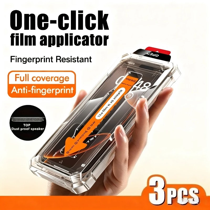 3 قطعة زجاج مقسى عالي الوضوح لهاتف آيفون 17 16 15 14 برو ماكس بلس واقي للشاشة آيفون 13 12 11 برو ميني 16e Air XR #1