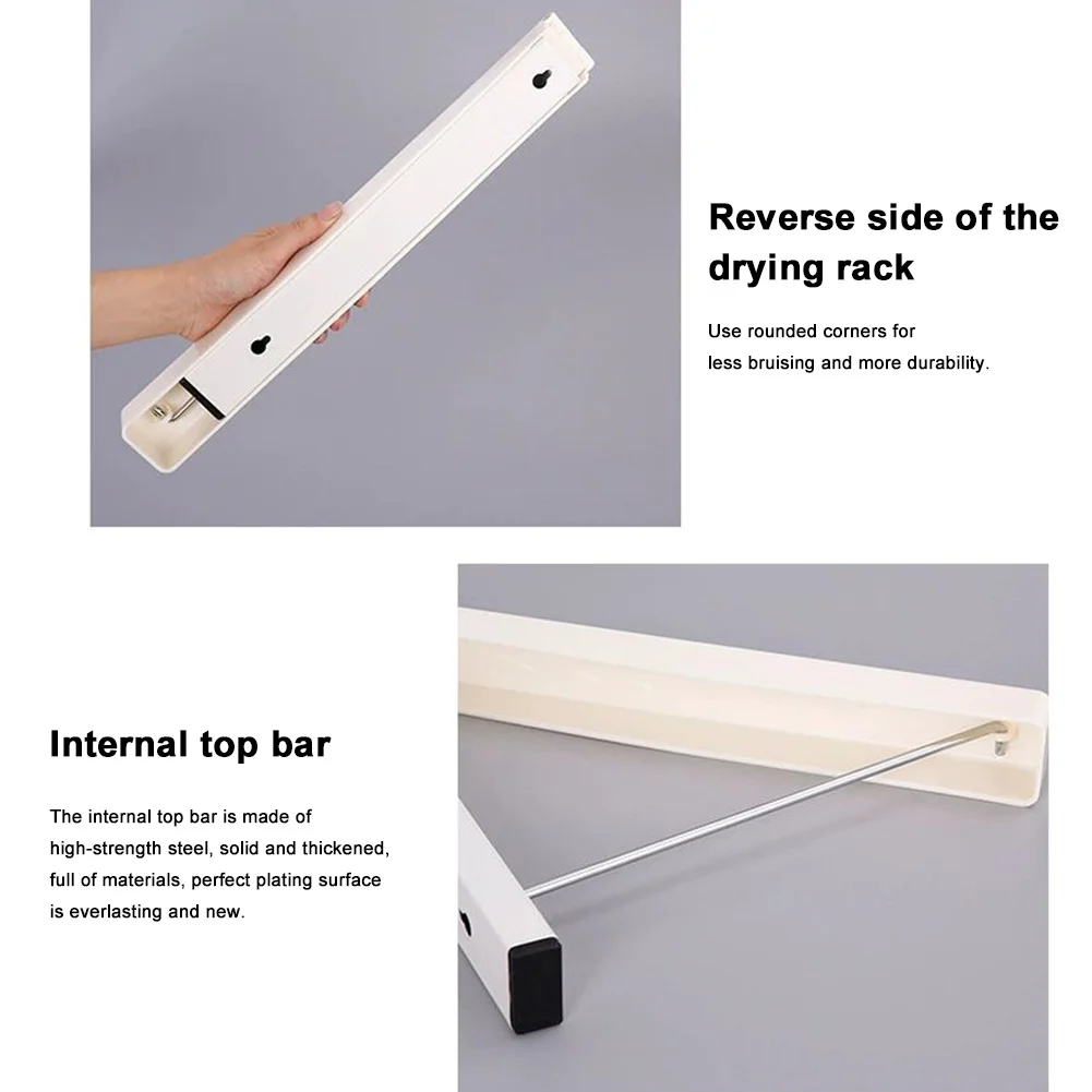 

Складная вешалка для одежды, настенная вешалка для одежды, невидимое сверление, подвесная стойка для хранения одежды, металлическая для использования в помещении и на открытом воздухе