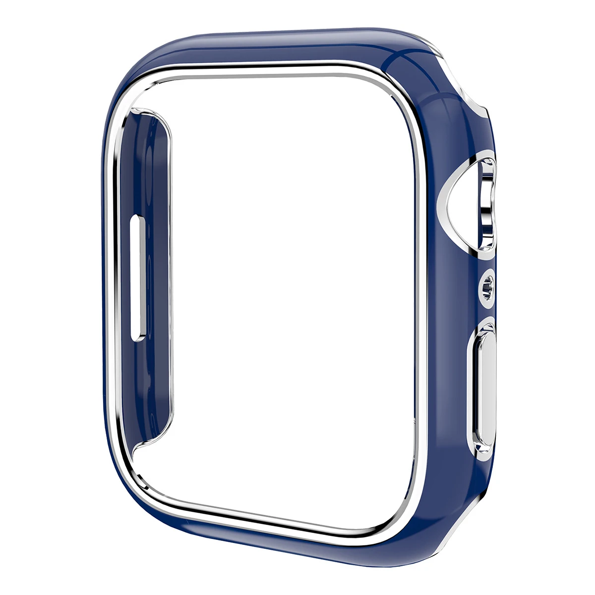 

Покупка чехла для часов Apple Watch Series 3/2/1 38 мм, быстросъемный гальванический чехол для часов из ПК - синий / серебристый