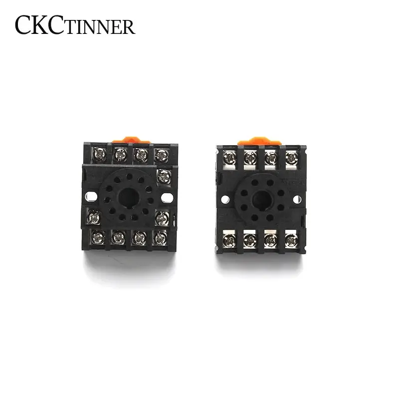 1pcs Relay Socket Base PF083A 8pin PF113A 11pin For DH48S ST3P AH3-3 MK2P JTX-2C H3CR Rail Mounting