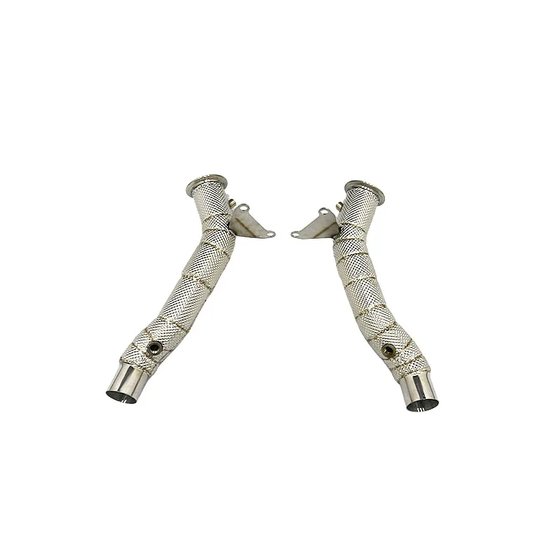 

Tuning Downpipe Exhaust for 458 4.5 2013-2016 Stainless Steel Racing Heat Shield Exhaust Catless Downpipe System