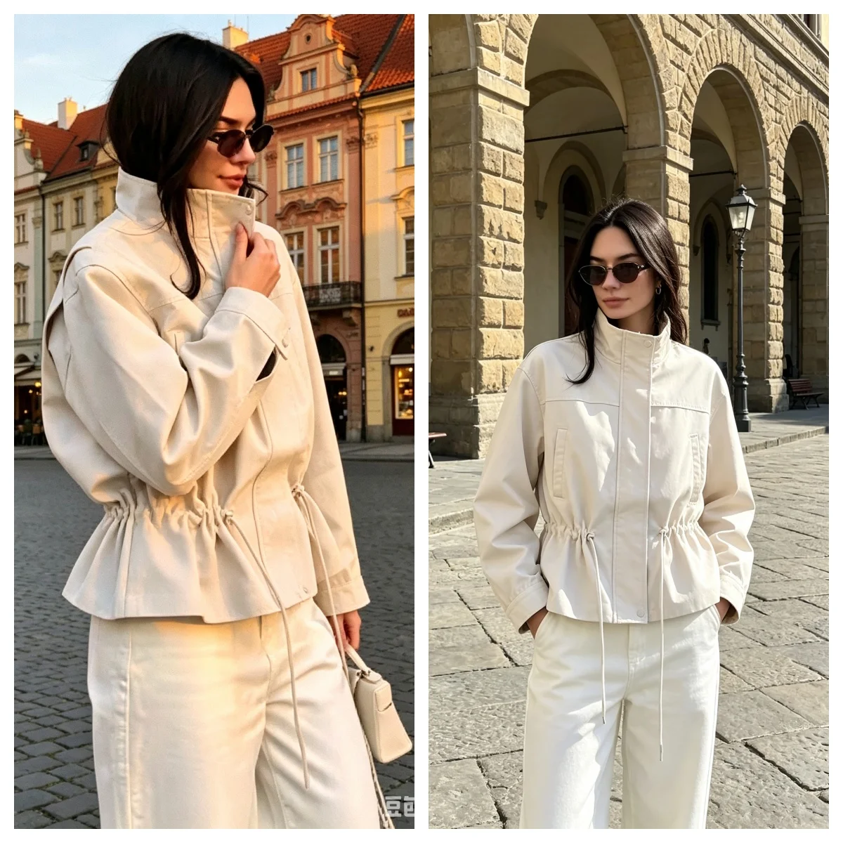 Women's Autumn Jackets 2026 New Fashion Turtleneck Loose Elegant Warm Women's Jacket Blouse Chic Autumn Street Youth Coats