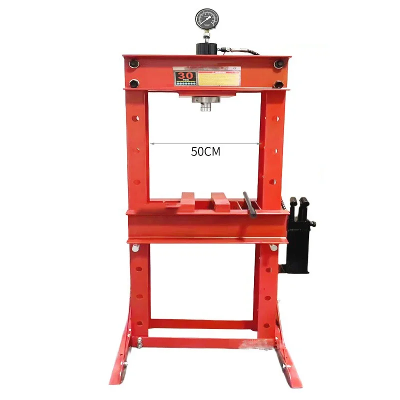 مكبس هيدروليكي عالي التحمل بإطار H 10 أون مع طاولة عمل مقاس 16 × 14 بوصة وشواط 20 بوصة، مكبس متجر ثني معدني مناسب للمحامل