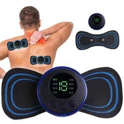 Mini Electric Muscle Stimulator Shoulder Back Massage Patch Low Frequency Therapy Relieve Fatigue Healthy
