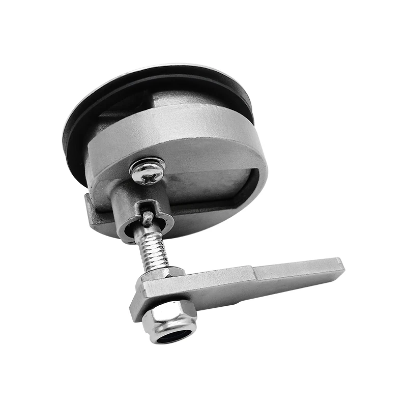 Marine Hardware Stainless Steel Turning Lock Flush Pull Lift Handle Locker Hatch Latch with Key