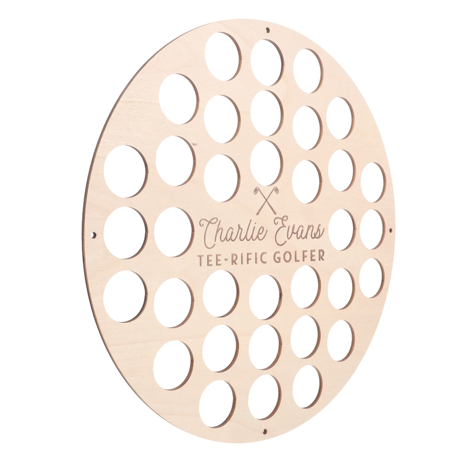 

34-луночная витрина, деревянный органайзер, витрина, настенное крепление, настольный декор для коллекционеров, стеллаж для хранения мячей для гольфа, витрина для гольфа