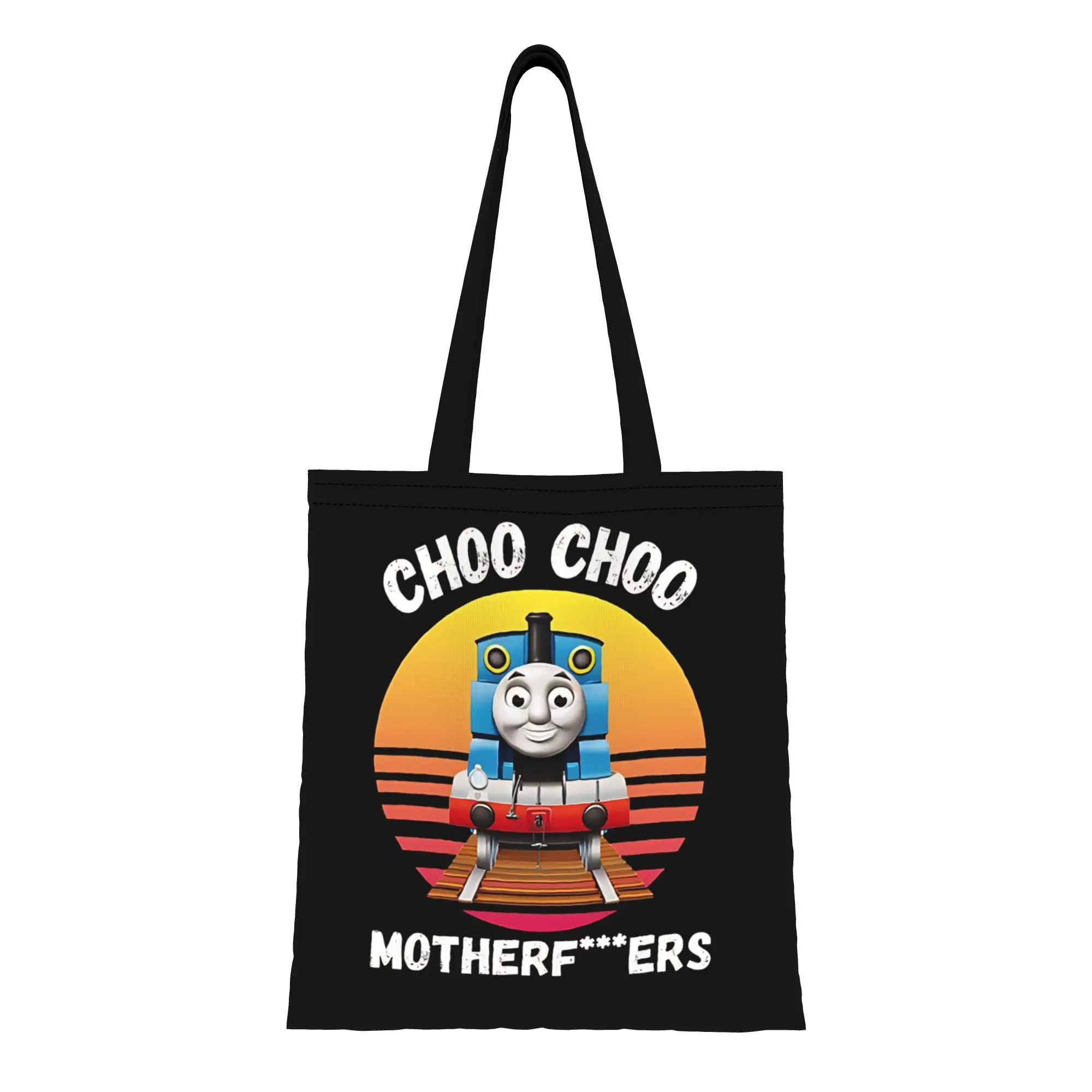 Thomas & Friends cute cartoon engine Canvas Woman Tote Bag for Shopping Travel Outdoor Heavy Duty Shoulder Handbag