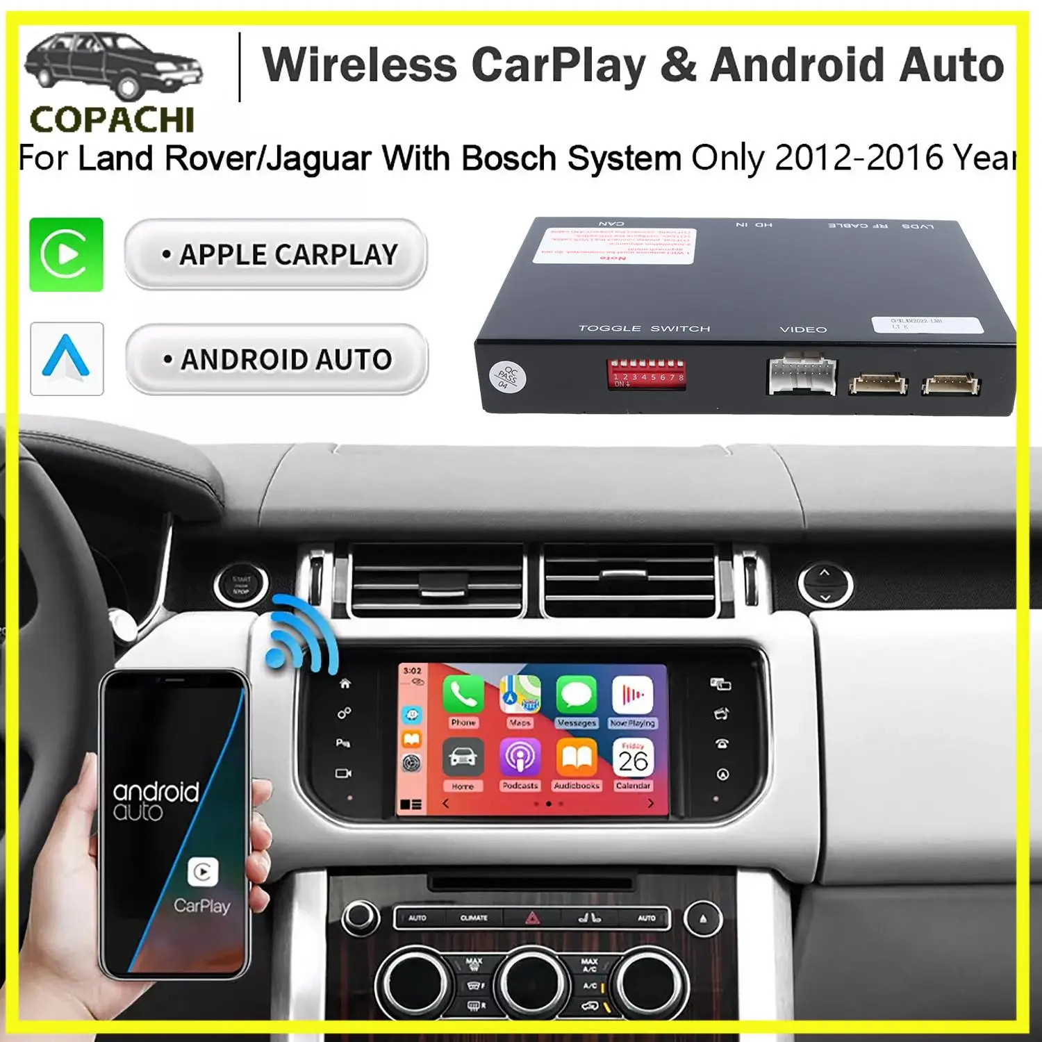 

1 шт. беспроводной автомобильный интерфейс для воспроизведения функций для Land Rover Discovery Range Rover Sport Car Accessories Parts