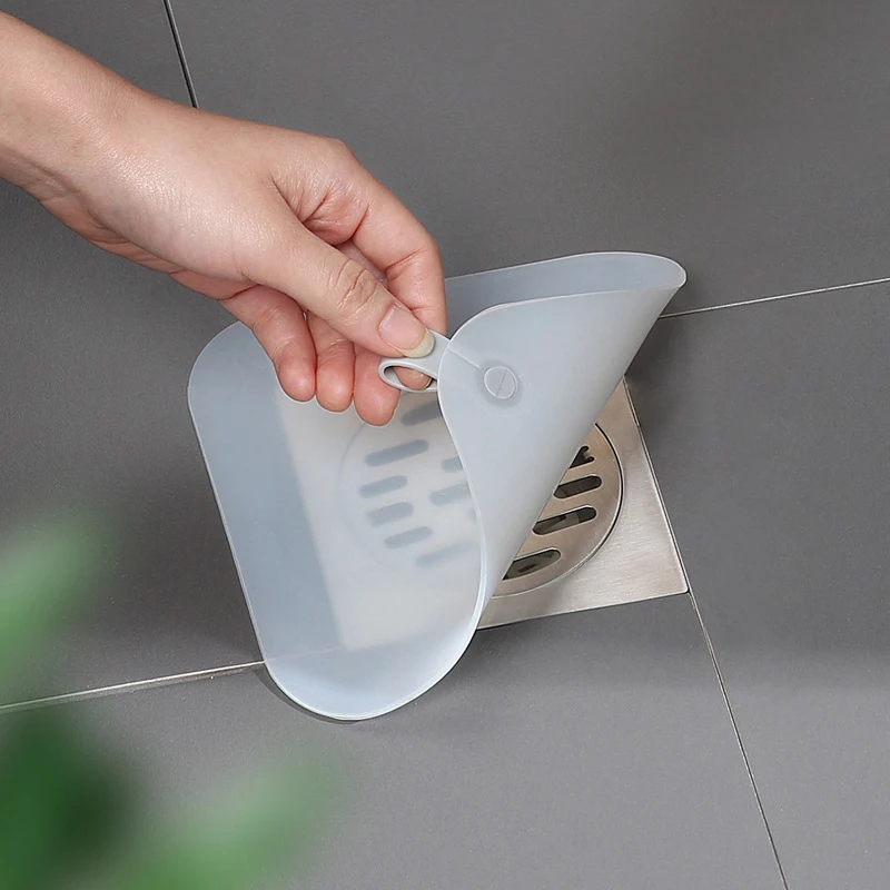 【New】Thick Silicone Floor Drain Deodorant Cover Bathroom Deodorant -proof Seal Household Sewer Pipe Sink Anti-smell Floor Cover
