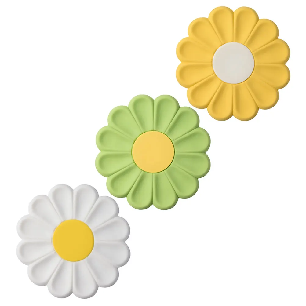 

3pcs Silicone Hot Dish Mat Reusable Non-Slip Countertop Protector For Pots Pans Trivet Kitchen Pad Dish Accessory