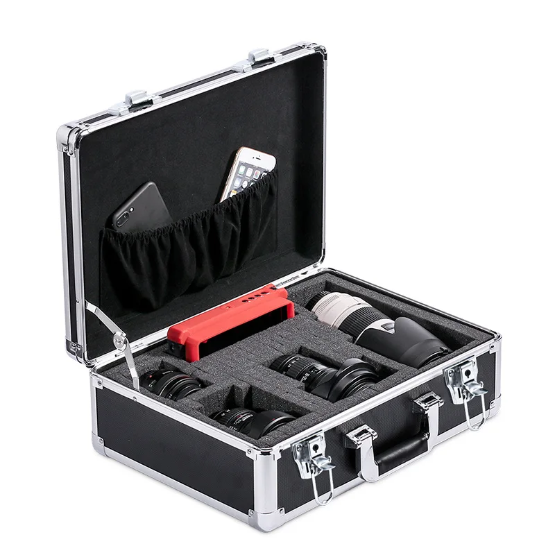 Portable Suitcase Waterproof Toolbox With Lock Electric Tool Box With Sponge Hard Case Flight Case Household Equipment Storage