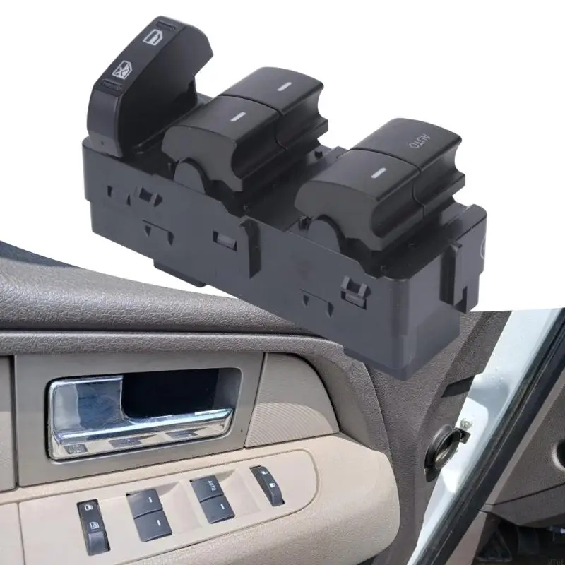 M76E Fahrertürfenster-Steuerschaltereinheit für Pickup-Reparatur 2008–2012, 12 V 8L8Z14529AA, ABS-Gehäuse, Tastenanordnung – Detail 3