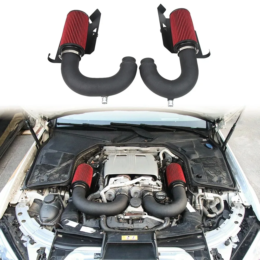 

Новое обновление для Mercedes-AMG W205 C205 A205 X253 C63 C63S GLC63 GLC63S 2015-2022 M177 4.0T V8 Performance Система впуска холодного воздуха