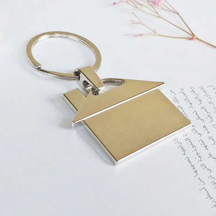 Hot Personality Cartoon House key chain new fashion Women  Bag Charm Keychains Men metal car key ring Best Couple gift Jewelry