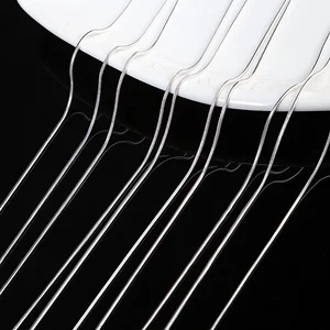 Serpent current necklace for men and women, fashion jewelry, silver color, 16 10 Main Sales Silver Chain - №9