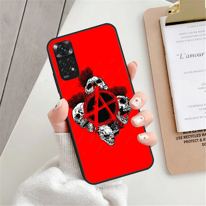 Anarchy Symbol A Case For Xiaomi Redmi Note 12 Pro 8 9 10 11 Pro Note 12S 11S 10S 9S Redmi 12C 9C 10C Cover