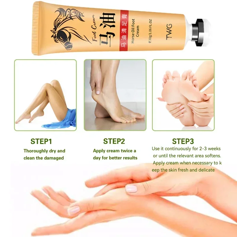 Anti-Drying Crack Foot Cream Heel Cracked Repair Cream Removal Dead Skin Moisturizing Hand Feet Mask Care for Family