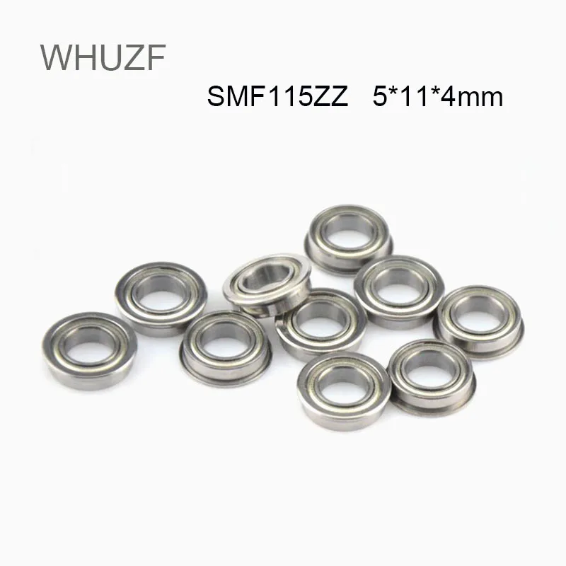 

SMF115ZZ Flange Bearing 5x11x4 mm 10/20/50PCS ABEC-3 Double Shielded Stainless Steel Flanged SMF115 ZZ Ball Bearings SMF115Z 115