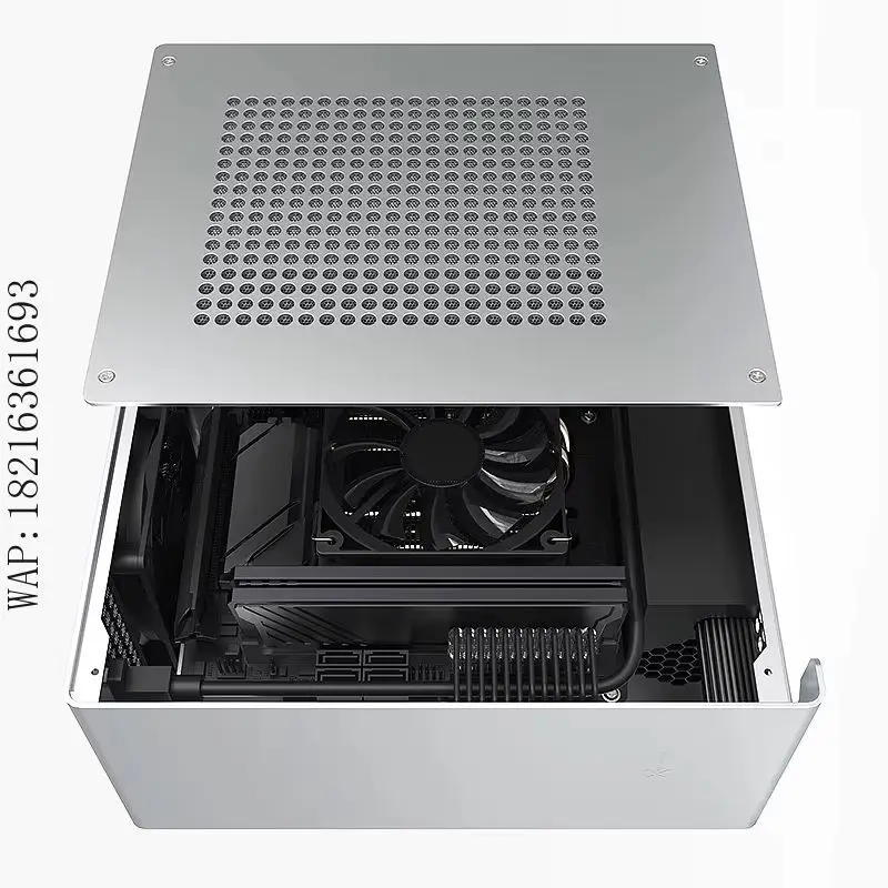 Store 2055   Computer Host Mini Chassis A1P All Aluminum Alloy Mini ITX Chassis FLEX (1U)