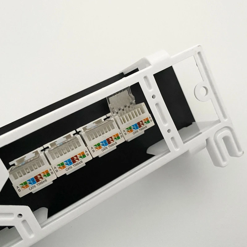 8 Ports for Cat 6 Tool-less UTP Module Patch Panel RJ45 Networking Cable Adapter Ethernet Distribution DropShipping