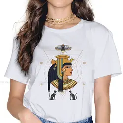 Cleopatra Queen Classic TShirt For Women Egyptian Ancient Egypt Culture Tees Style Lady T Shirt 5XL Homme Printed Oversized