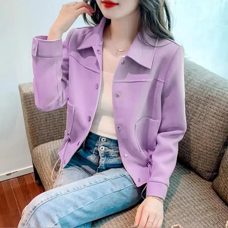 Small Fragrant Coat for Women\'s Spring and Autumn 2024 New Popular High end Small and Fashion Cardigan Long sleeved Short Top Pi